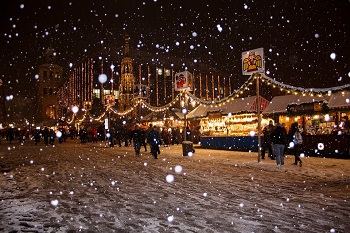 Kerstkaart met kerstpakket